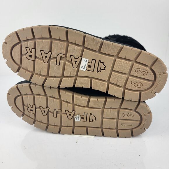 Pajar Chalet Lace Up Sneaker Boot Waterproof Faux Fur Black Size 8 - Picture 10 of 10